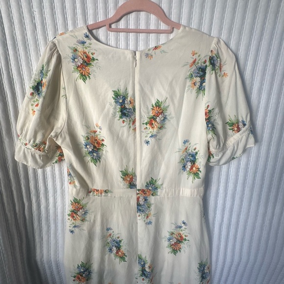 Madewell Cream Floral Maxi Dress - Picture 3 of 4
